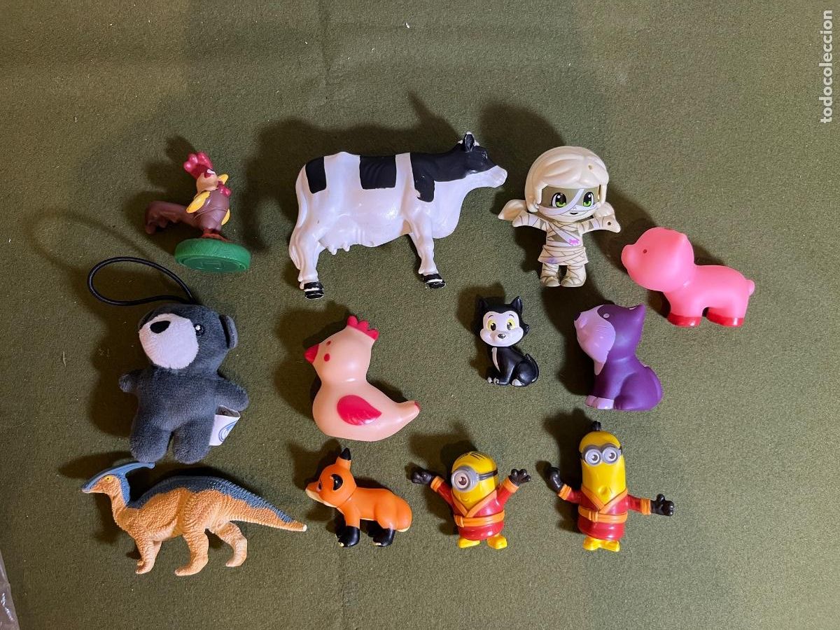 Figurines en Caoutchouc et PVC: Lote de figuras variadas infantiles &ndash; Minions McDonald's, animales PVC y juguetes promocionales
