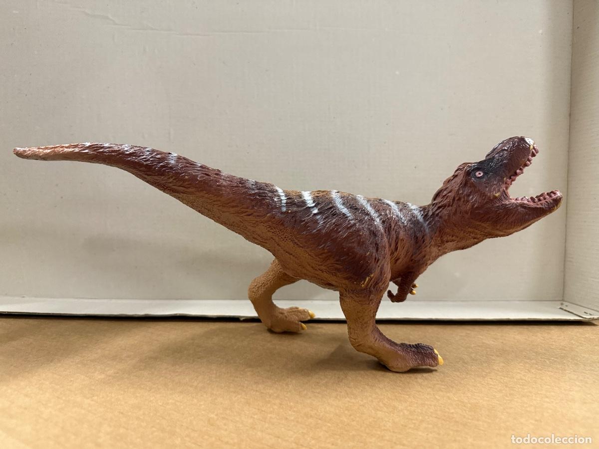 Figuras de goma y PVC: Dinosaurio grande de goma. Cuerpo goma blanda. 34cms largo x 15cms alto