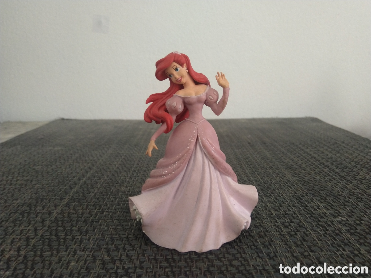 Figuras de goma y PVC: FIGURA PVC LA SIRENITA WALT DISNEY PICTURES ARIEL DIBUJOS ANIMADOS CON PIERNAS VESTIDO ROSA
