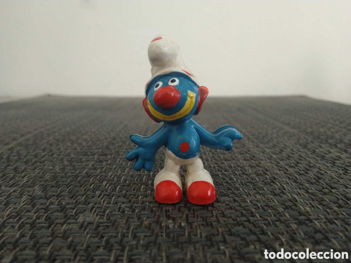 Figuras de goma y PVC: FIGURA PVC PITUFO PITUFINA PEYO GERMANY SMURFS PITUFOS SMURF SCHLUMPF PAYASO CLOWN