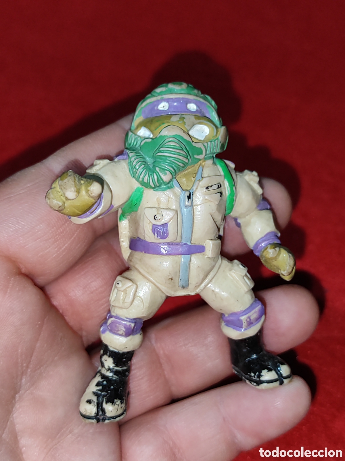 Figuras de goma y PVC: Tortuga ninja piloto avi&oacute;n caza Yolanda 1988 mirage