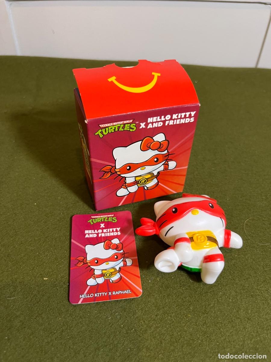 Figurines en Caoutchouc et PVC: Hello Kitty x Raphael McDonald's Happy Meal Sanrio Tortugas Ninja figura completa con caja y tarjeta