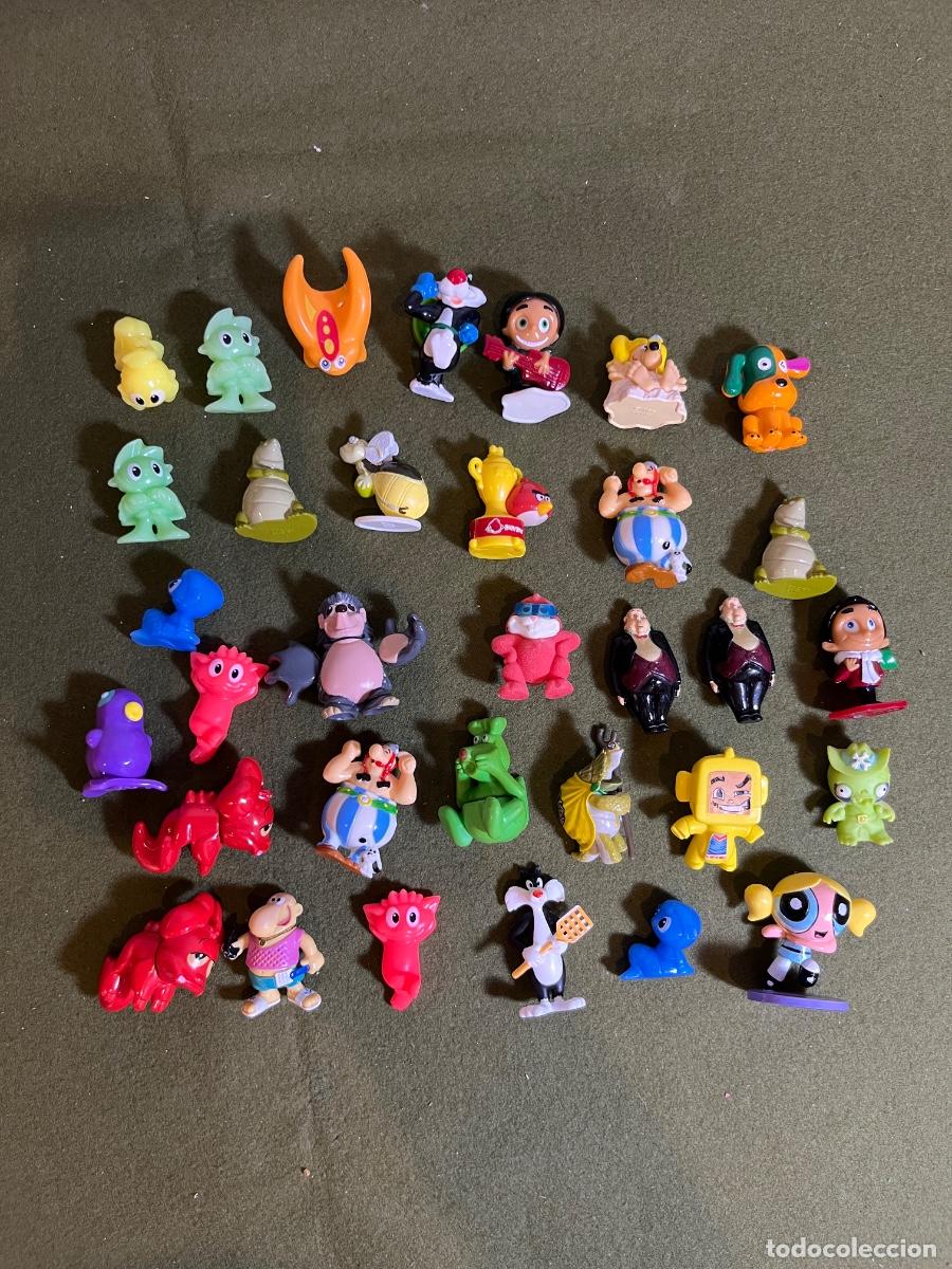 Gummi- und PVC-Figuren: Gran lote 31 figuras Danonino Danone Ob&eacute;lix Coco Looney Tunes Pitufos Supernenas DreamWorks