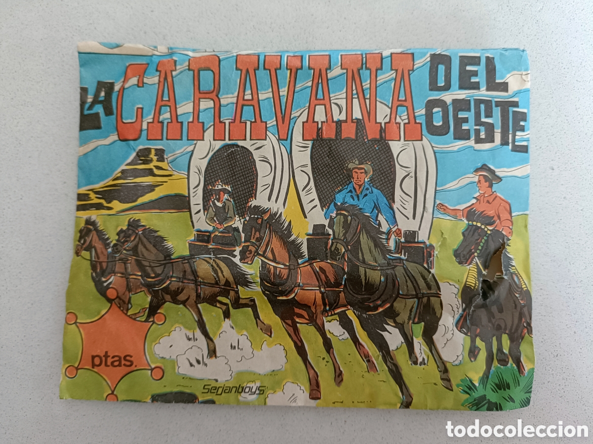 Figuras de goma y PVC: LA CARAVANA DEL OESTE - SERJANBOYS - SOBRE SORPRESA CERRADO