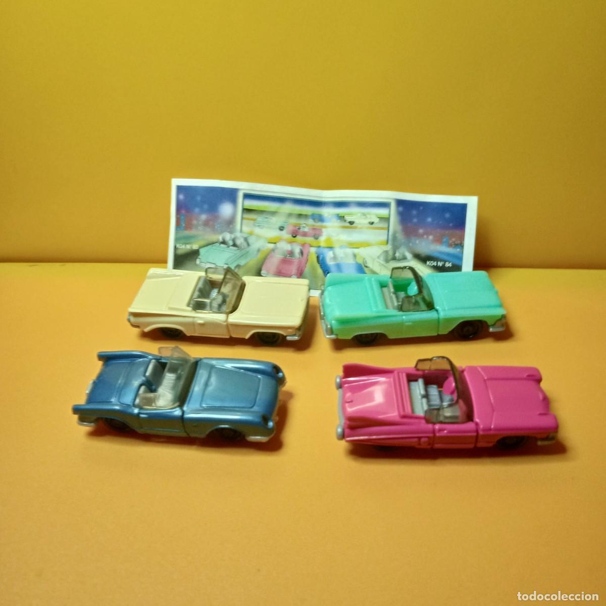 Figuras de goma Kinder: KINDER FERRERO: COLECCI&Oacute;N COMPLETA: COCHES AMERICANOS CL&Aacute;SICOS DESCAPOTABLES CABRIOS 2003