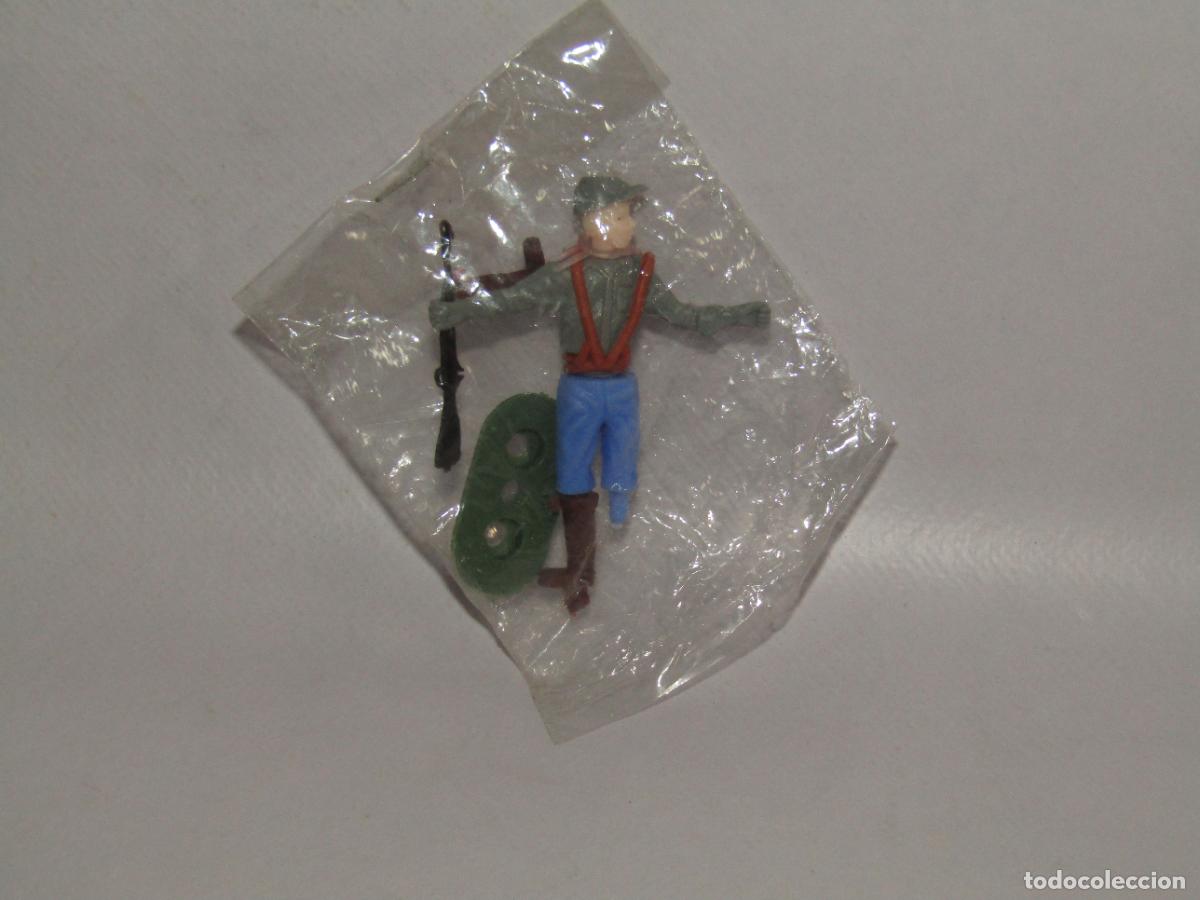 Figuras de goma y PVC: Antiguo Soldado Confederado Montable en Pl&aacute;stico Made in Hong Kong - A&ntilde;o 1970-80s.