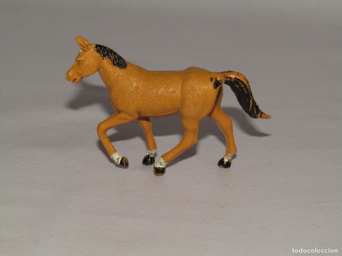 Figuras de goma y PVC: Antiguo Caballo en Goma Made in Hong Kong - A&ntilde;o 1970-80s.
