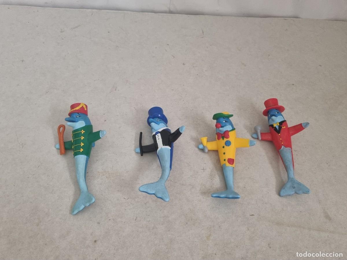 Figuras de goma y PVC: Lote de 4 figuras Dolfi de Novotel