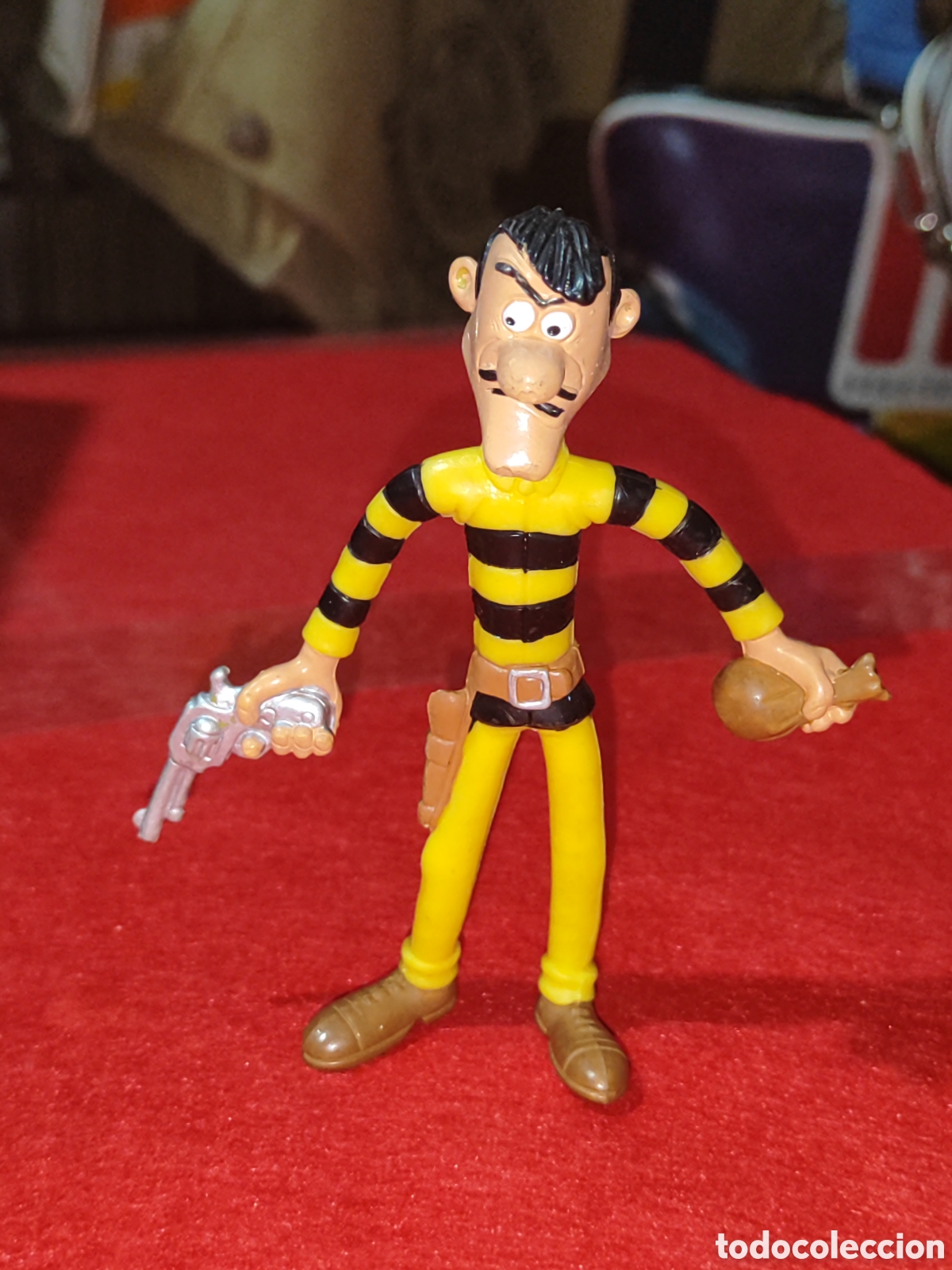 Figuras de goma y PVC: Figura PVC Hermano dalton 11.5 cm flexible Lucky luke comics spain