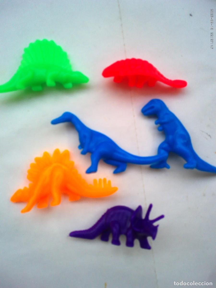 Figuras de goma y PVC: LOTE DE 6 FIGURITAS DE DINOSAURIOS , TIPO DUNKIN