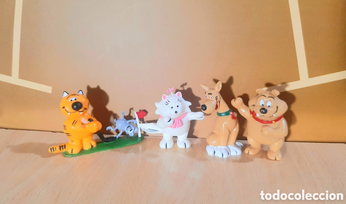 Figuras de goma y PVC: Lote de figuras PVC del Gato Isidoro por Yolanda a&ntilde;os 90 como nuevos