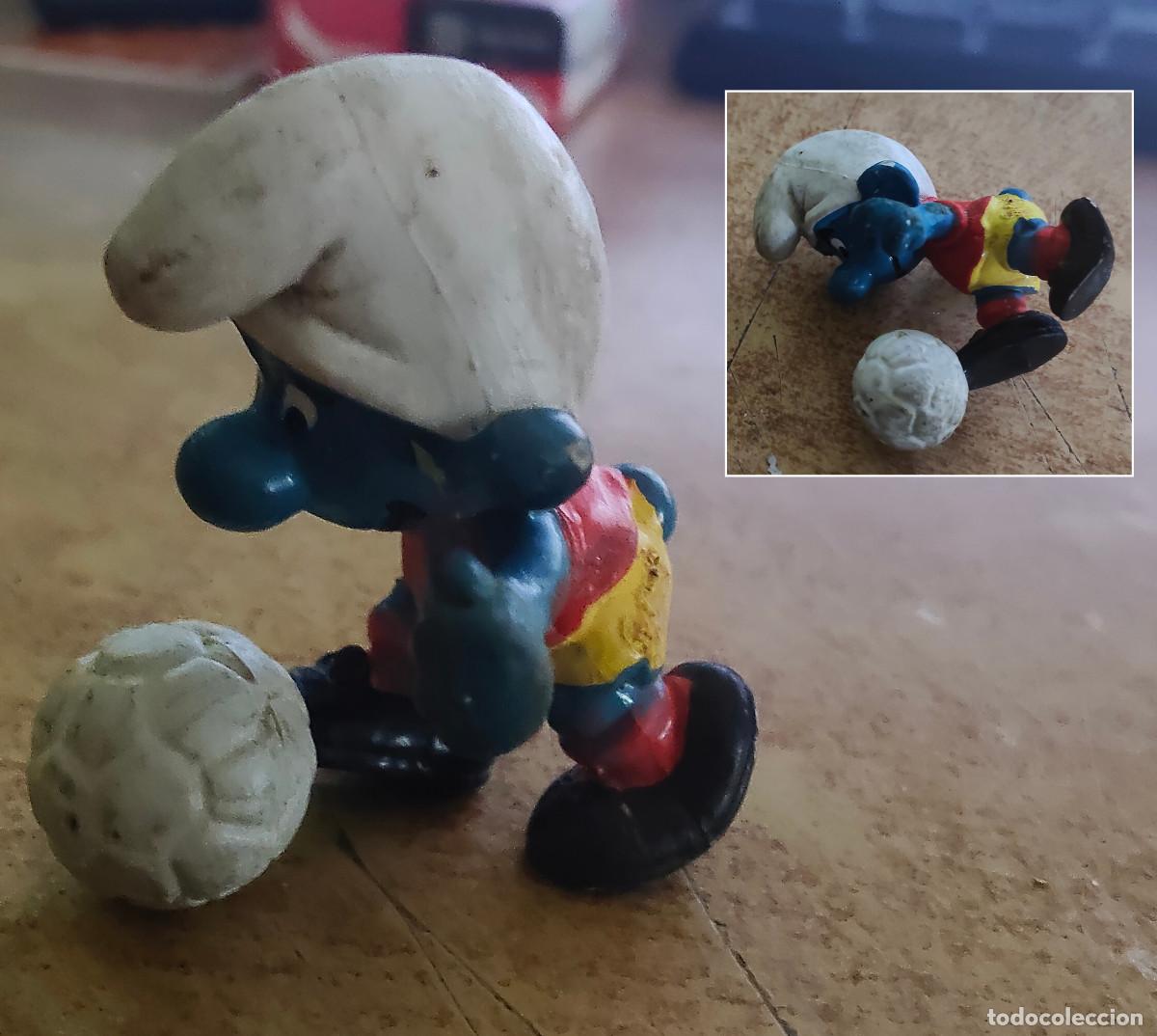 Figuras de goma y PVC: FIGURA PVC PITUFO PITUFINA FUTBOLISTA FOOTBALL PLAYER SCHLEICH PEYO SMURFS PITUFOS SMURF SCHLUMPF