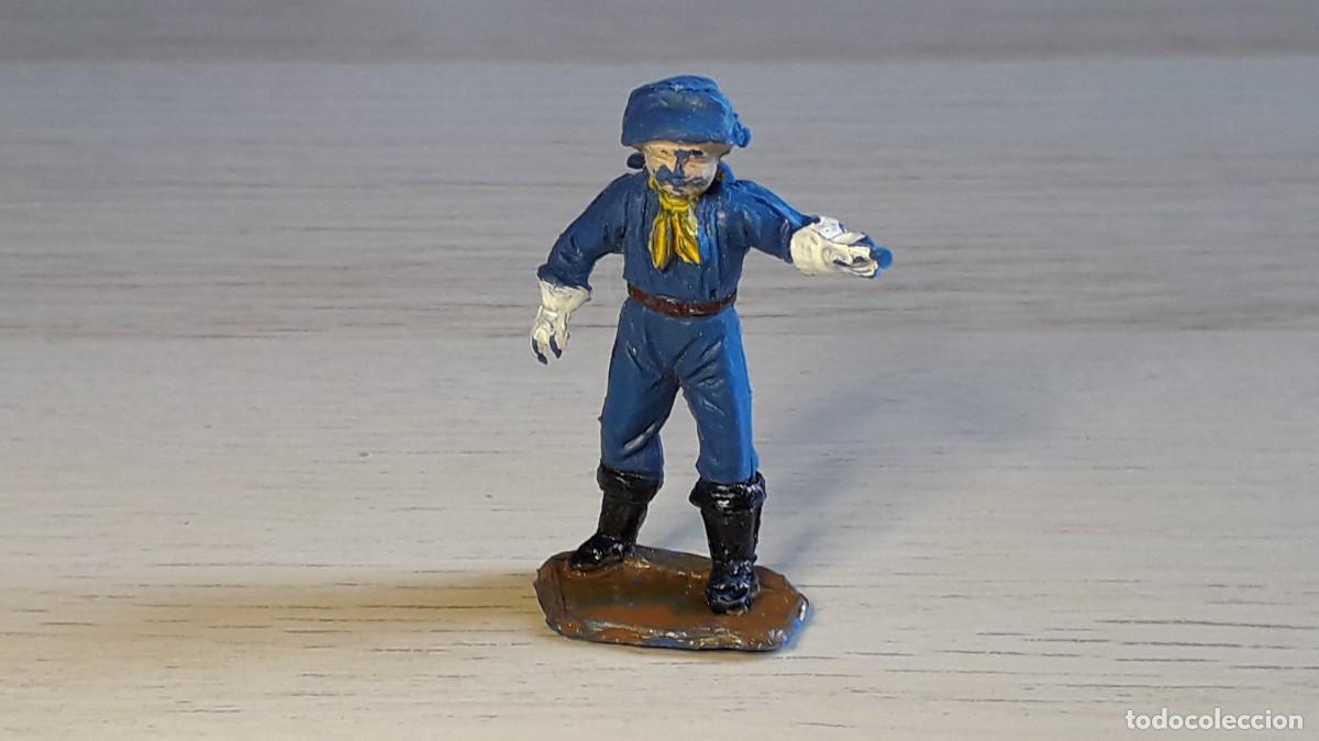 Figuras de goma y PVC: Cabo Rusty de Rin-tin-t&iacute;n yankee, fabricado en pl&aacute;stico por la casa Pech, original a&ntilde;os 60.