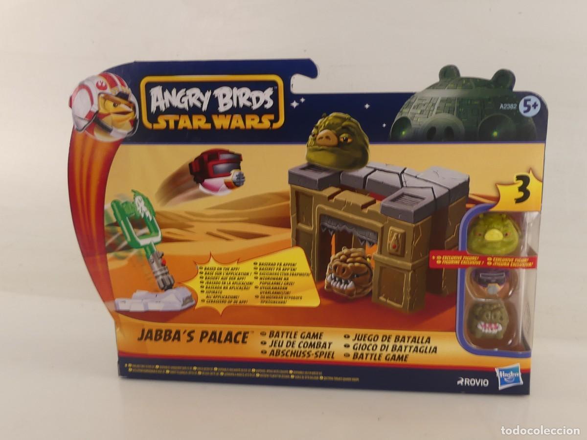 Figuras de goma y PVC: ANGRY BIRDS STAR WARS JABBAS PALACE HASBRO CON CAJA