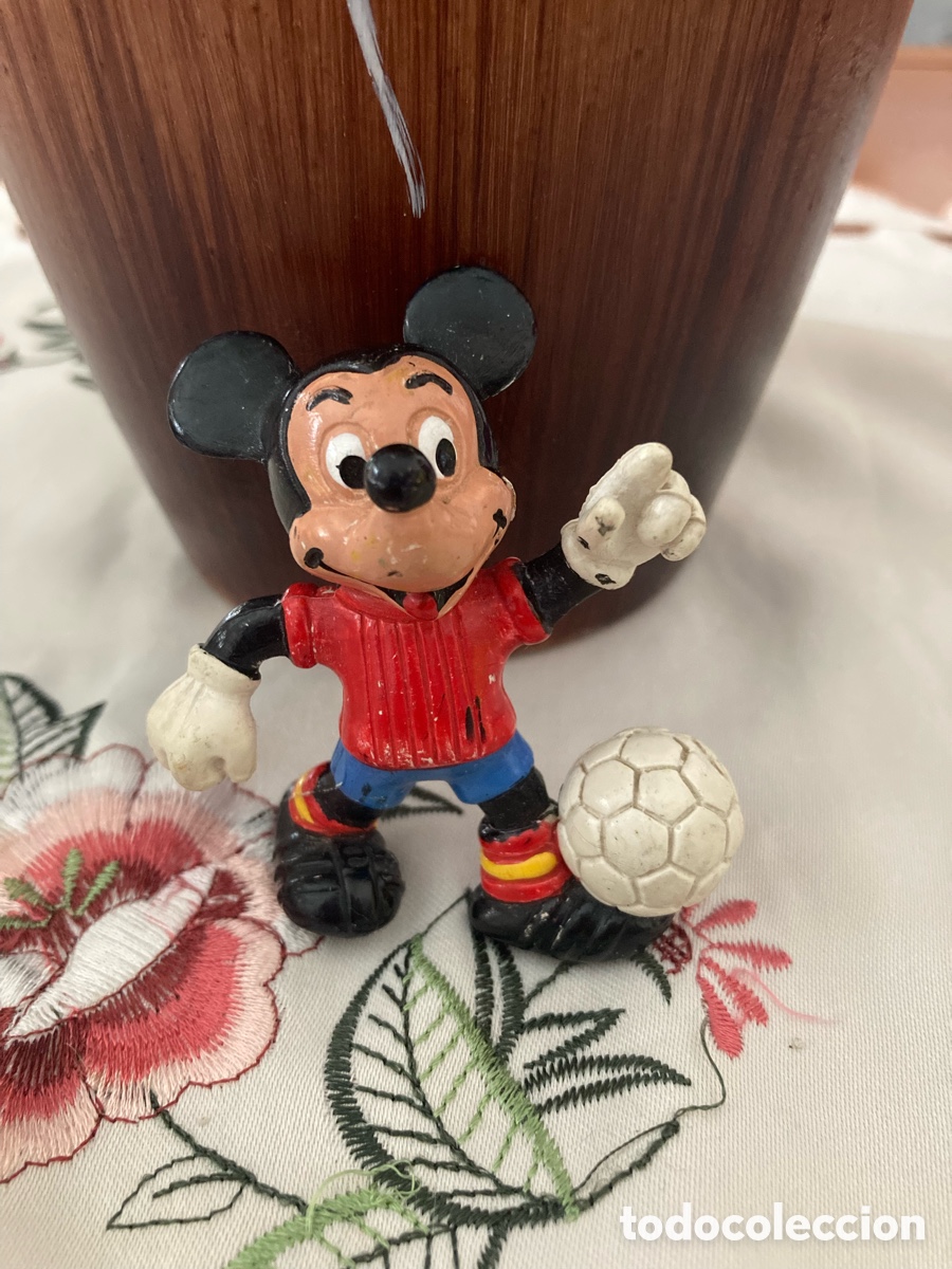 Figuras de goma y PVC: Figura de Goma PVC Mickey Mouse selecci&oacute;n Espa&ntilde;ola