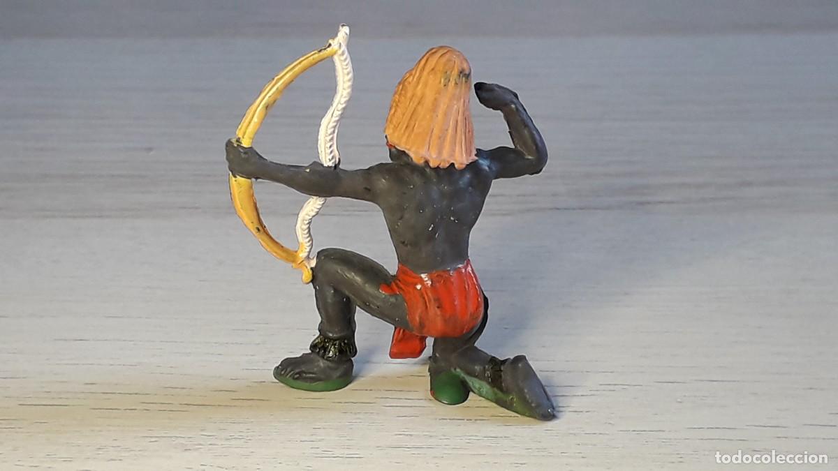 Figuras de goma y PVC: Guerrero negro Safari &Aacute;frica, goma, Jecsan made in Spain, original a&ntilde;os 50-60.