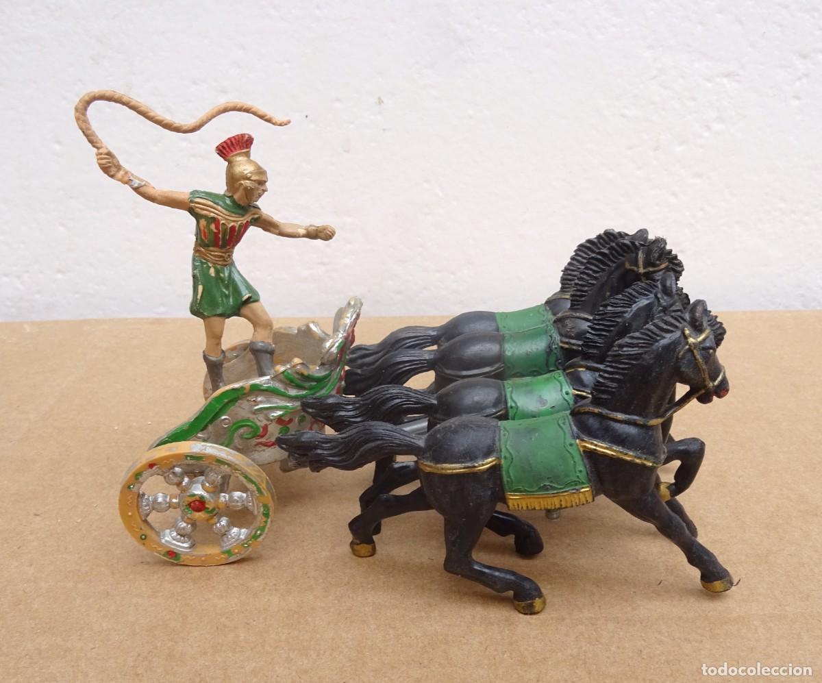 Figuras de goma y PVC: REAMSA CUADRIGA ROMANA REALIZADA EN PLASTICO