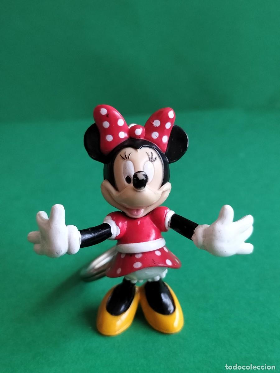 Figuras de Borracha e PVC: (FIGURA PVC) LLAVERO ARTICULADO MINNIE MOUSE DISNEY