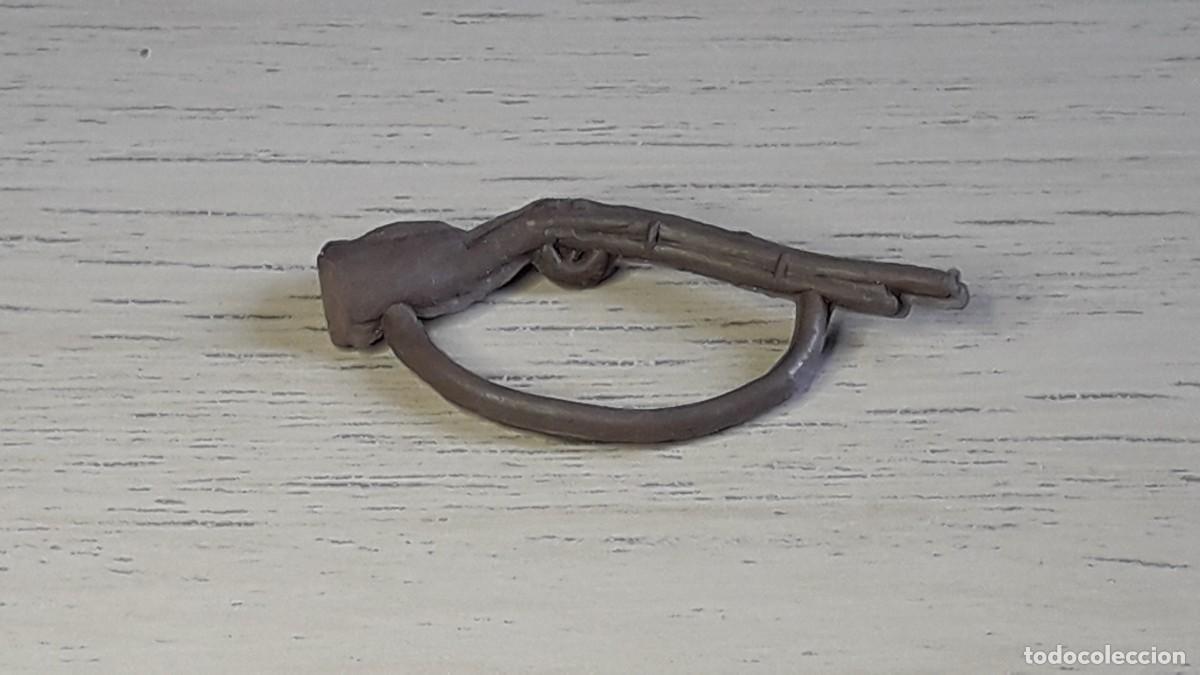 Figuras de goma y PVC: Escopeta Rifle Safari &Aacute;frica / Oeste, fabricado en goma, Jecsan Spain, original a&ntilde;os 50-60.