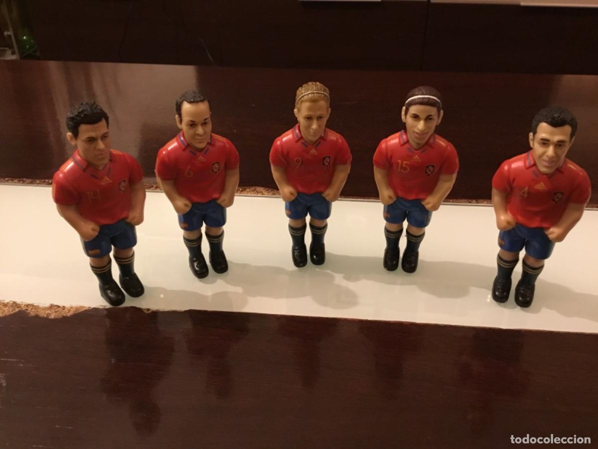 Figuras de goma y PVC: Lote mu&ntilde;ecos Seleccion Espa&ntilde;ola,iniesta,ramos ,marchena, torres,Alonso