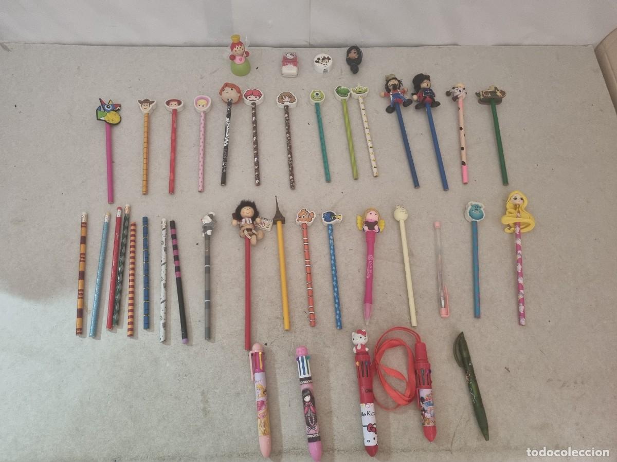 Rubber and PVC Figures: Lote de lapices con capucha variados