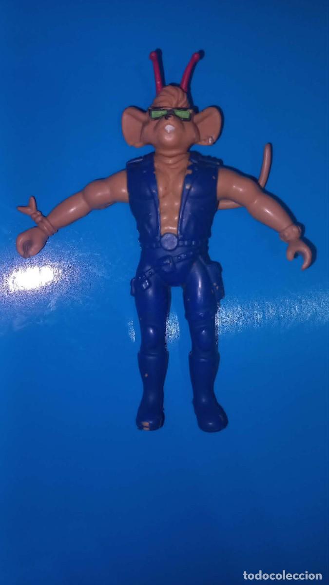 Figuras de goma y PVC: Figura Pvc flexible Throttle de los Motorratones de Marte-Biker Mice From Mars- Galoob - 1993