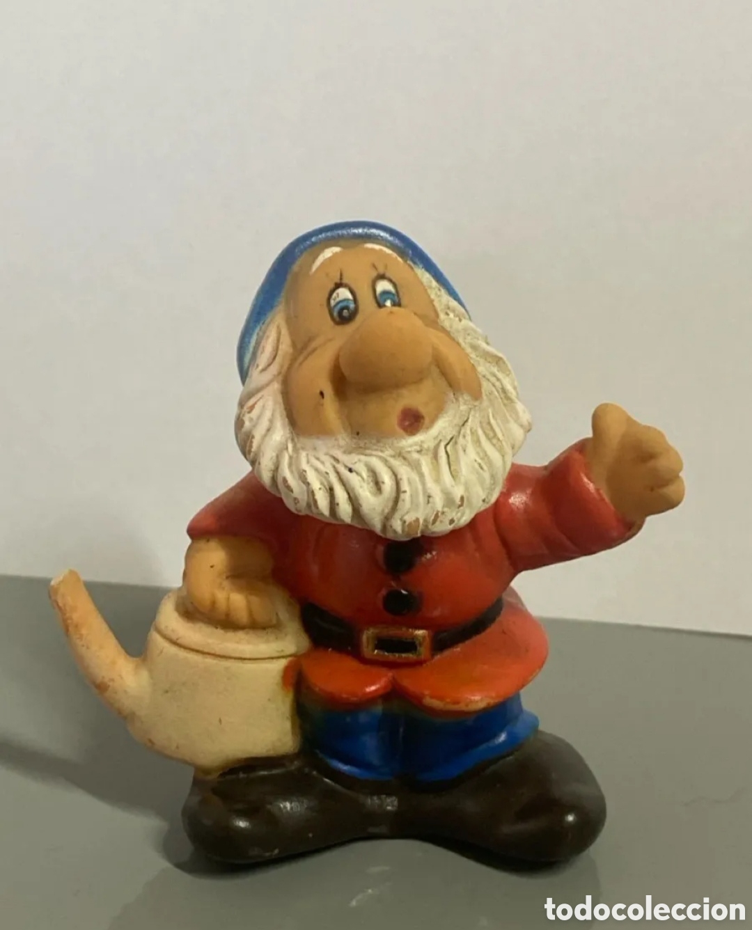Rubber and PVC Figures: Singular Figura 7 cm Mocoso goma blanca tipo chifle Blancanieve 7 enanitos Saica Juguasa Llorens ?