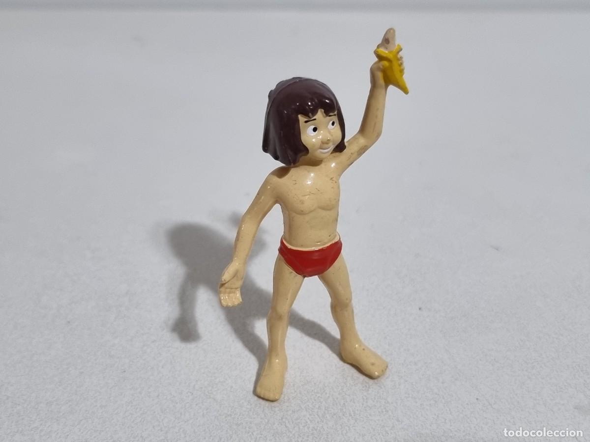 Figuras de goma y PVC: Antiguo Mowgli con Platano Libro Selva Figura Kodak A&ntilde;os 80 PVC