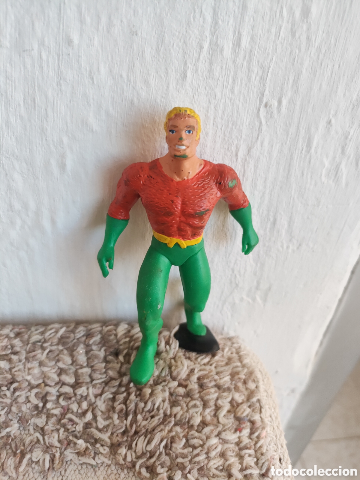 Figuras de goma y PVC: Antigua Figura pvc Aquaman. DC Comics Spain.