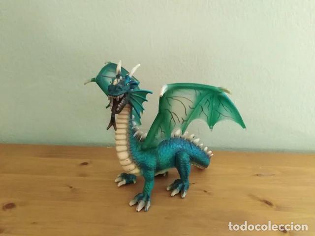 Figuras de goma y PVC: Schleich drag&oacute;n medieval 2003 - Foto 2