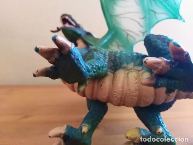 Figuras de goma y PVC: Schleich drag&oacute;n medieval 2003 - Foto 6