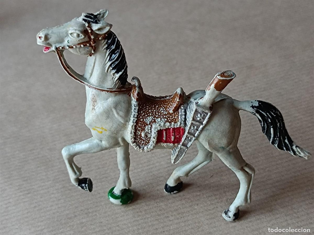 Figuras de goma y PVC: RARO Y ESCASO CABALLO DE PL&Aacute;STICO FABRICANTE COMANSI
