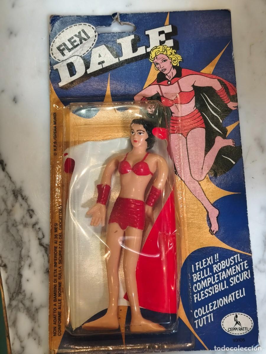 Figuras de goma y PVC: Figura DALE ARDEN &rdquo;Flexi Dale&rdquo;. Flash Gordon. A&ntilde;os 80's - Marca Ceppi Ratti