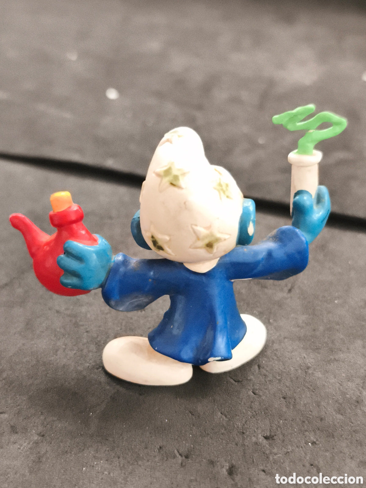 Figuras de goma y PVC: Pitufos alquimista peyo bully - Foto 2