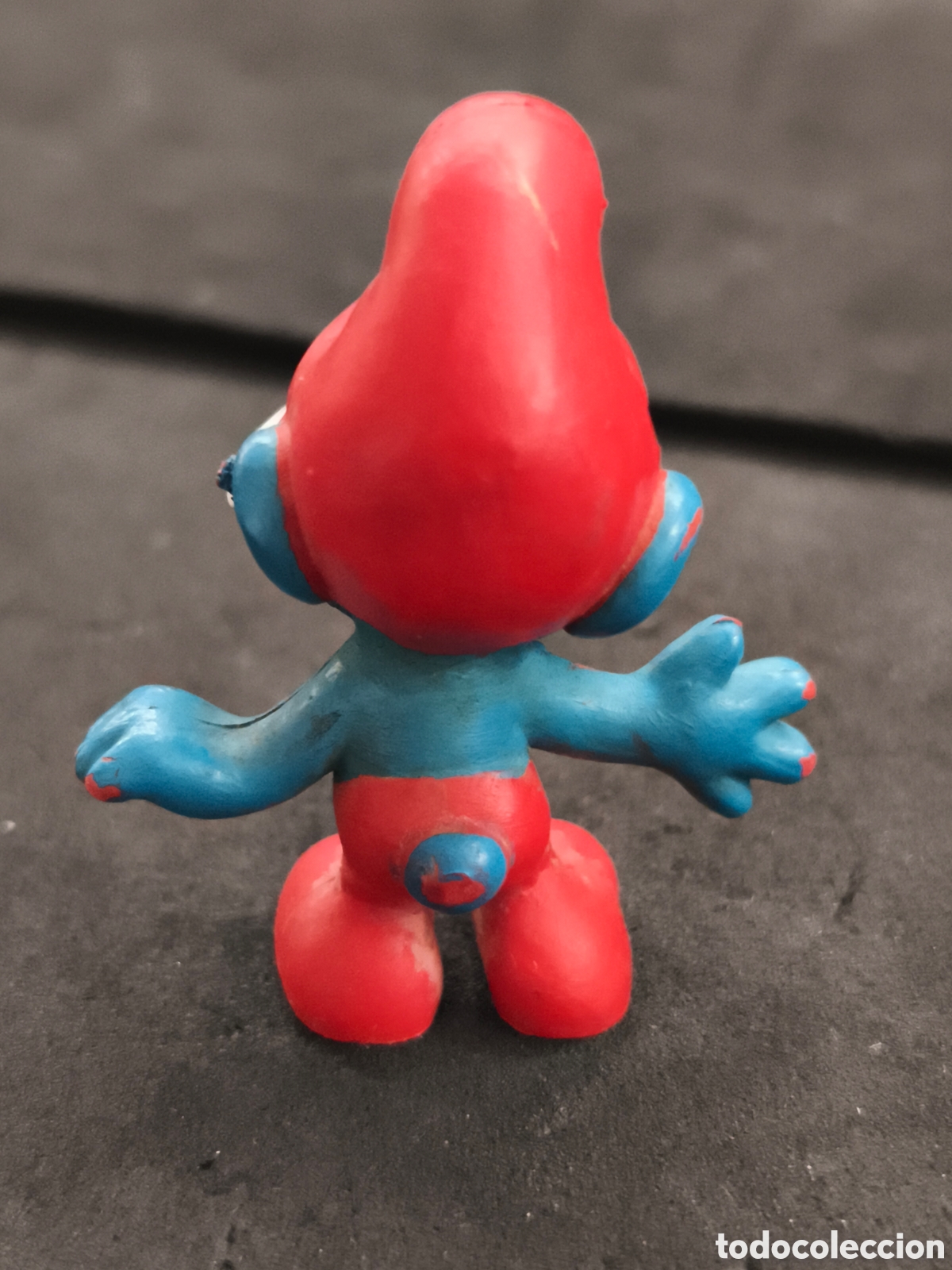 Figuras de goma y PVC: Figura papa Pitufo , peyo - Foto 2