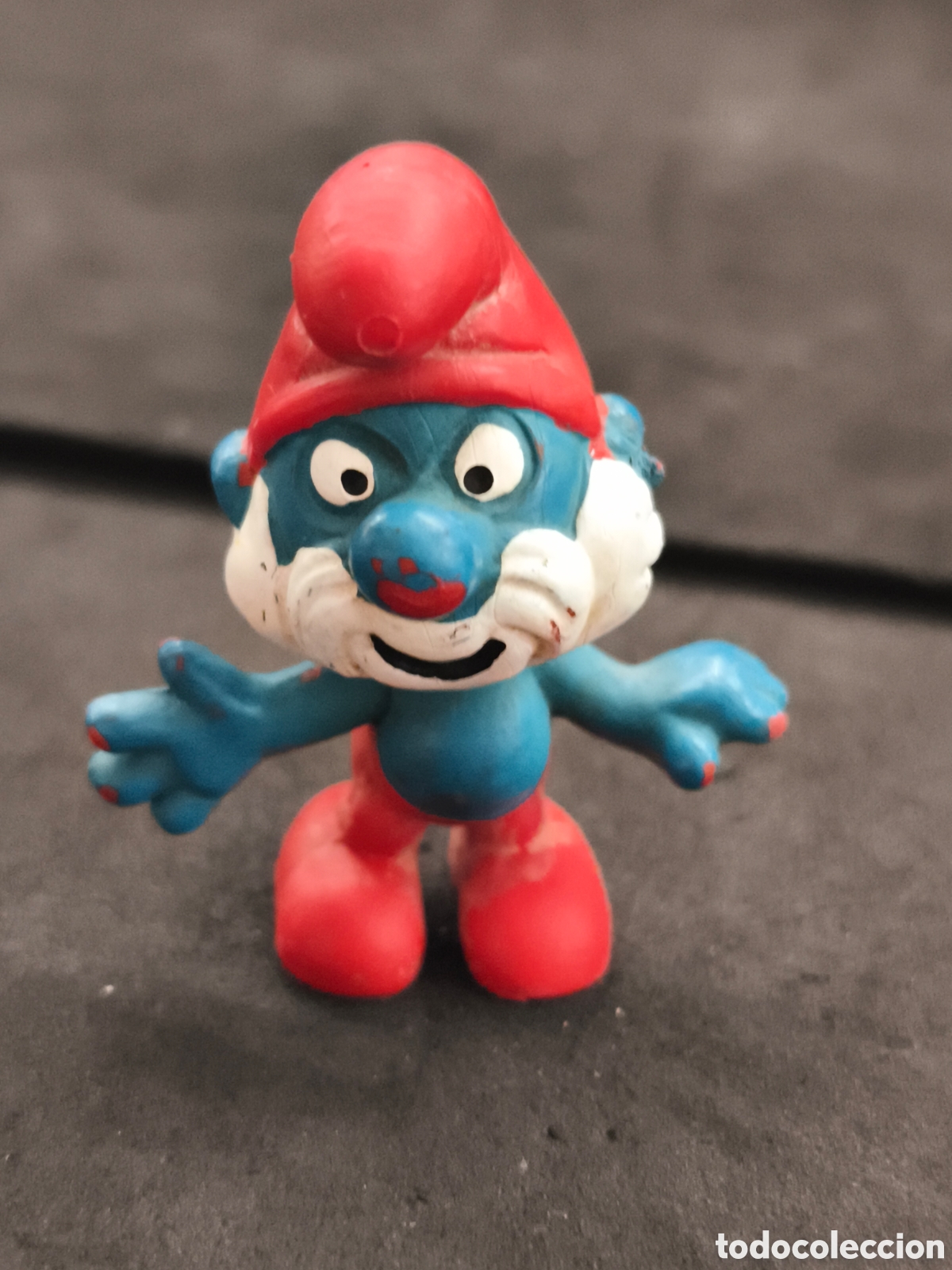Figuras de Borracha e PVC: Figura papa Pitufo , peyo