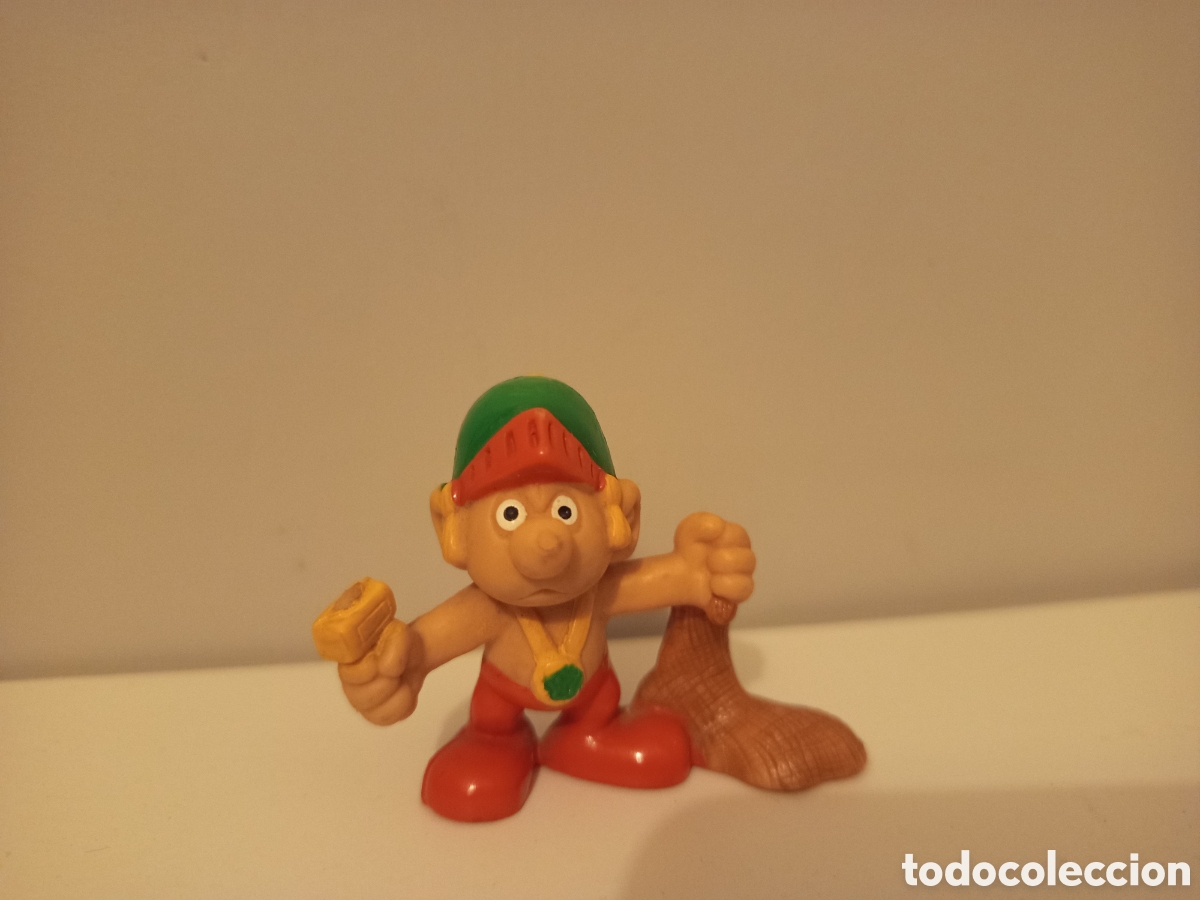 Figuras de goma y PVC: ❇️ FIGURA PITUFO GLADIADOR ROMANO DIF&Iacute;CIL DE ENCONTRAR DEFECTO (FALTA ESPADA) ❇️