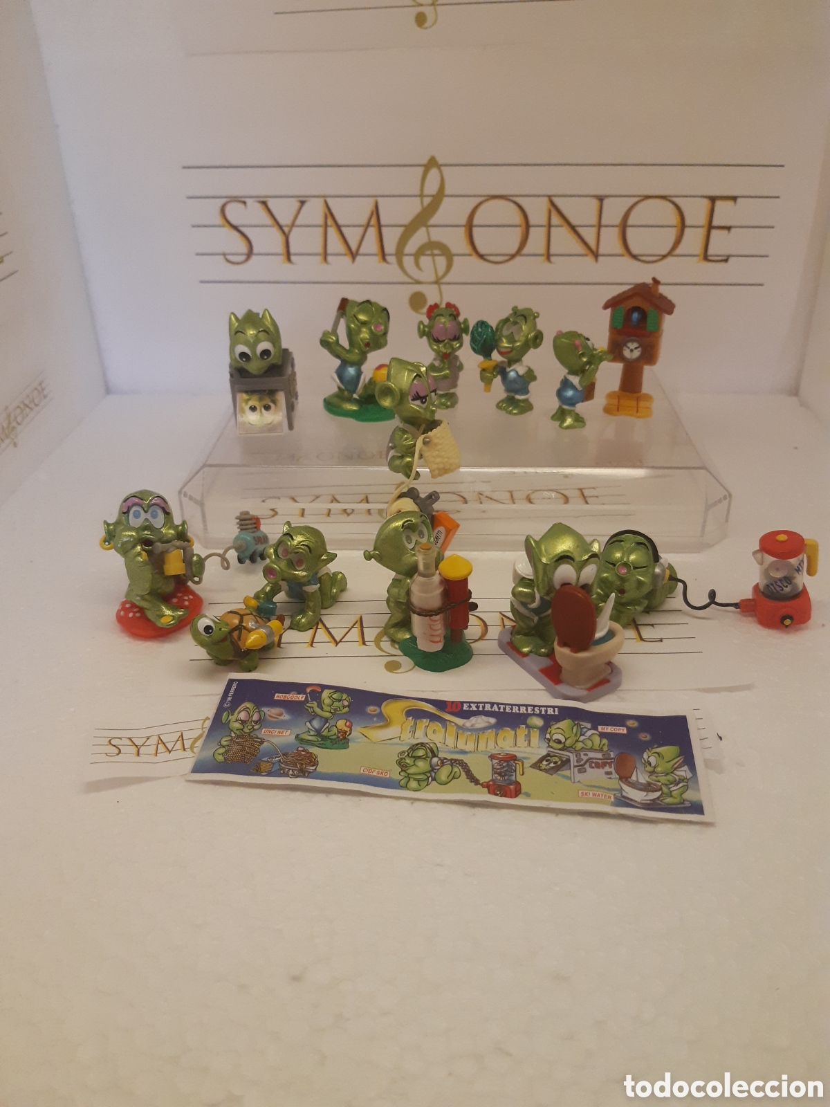 Figuras de goma Kinder: Colecci&oacute;n completa marcianos Kinder Sorpresa Saturnini