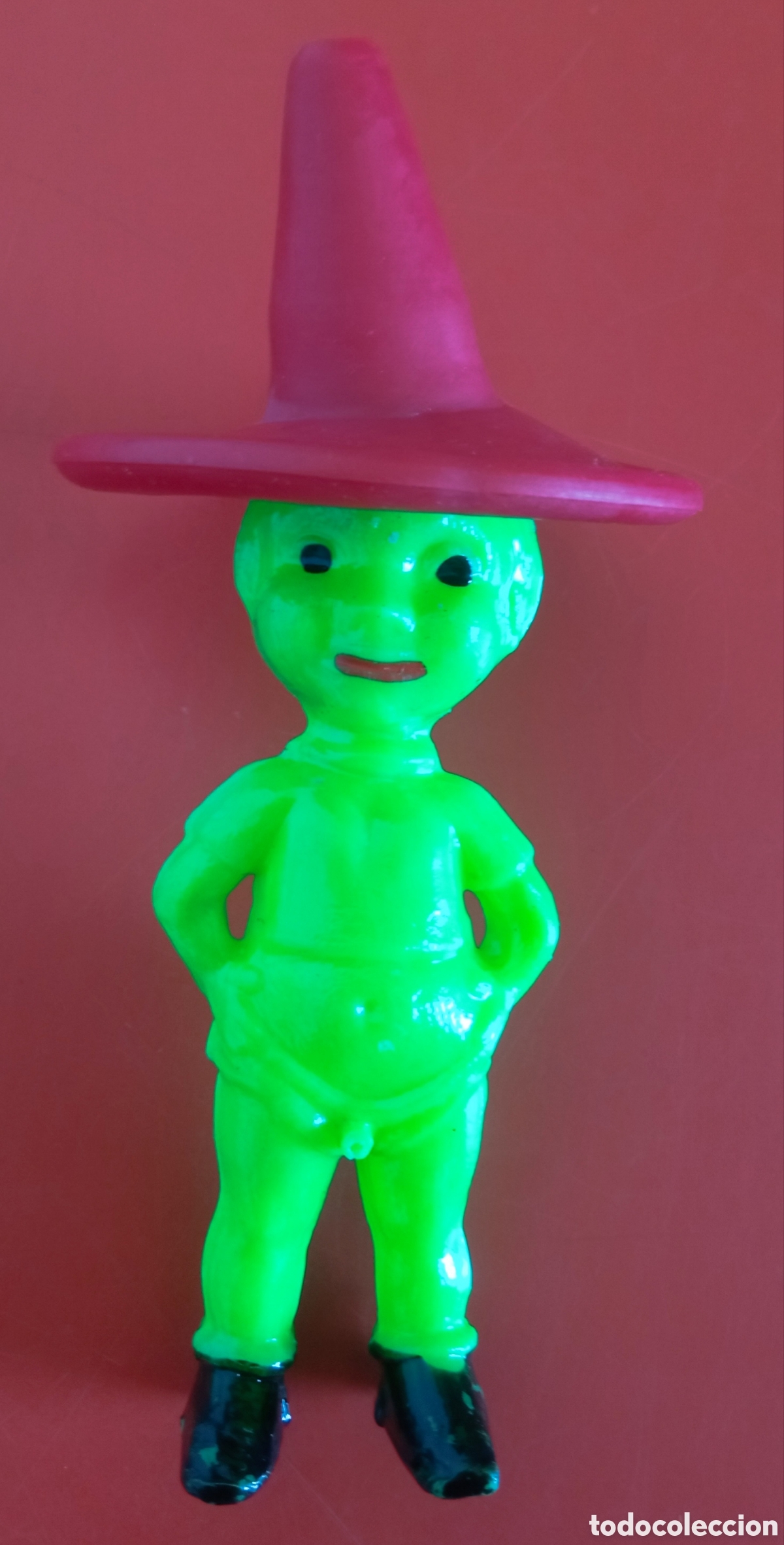 Figuras de goma y PVC: MU&Ntilde;ECO PIS SOMBRERO MEXICANO BARATIJA KIOSKO.LA ILUSI&Oacute;N 70'S.NUEVO.