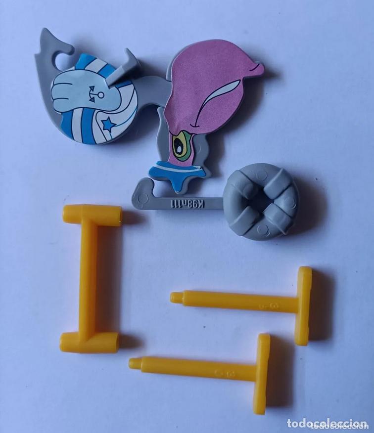 Figuras de goma Kinder: pajaro pelicano equilibrista kinder antiguo montable secundario desmontable ave marinero marino k 98