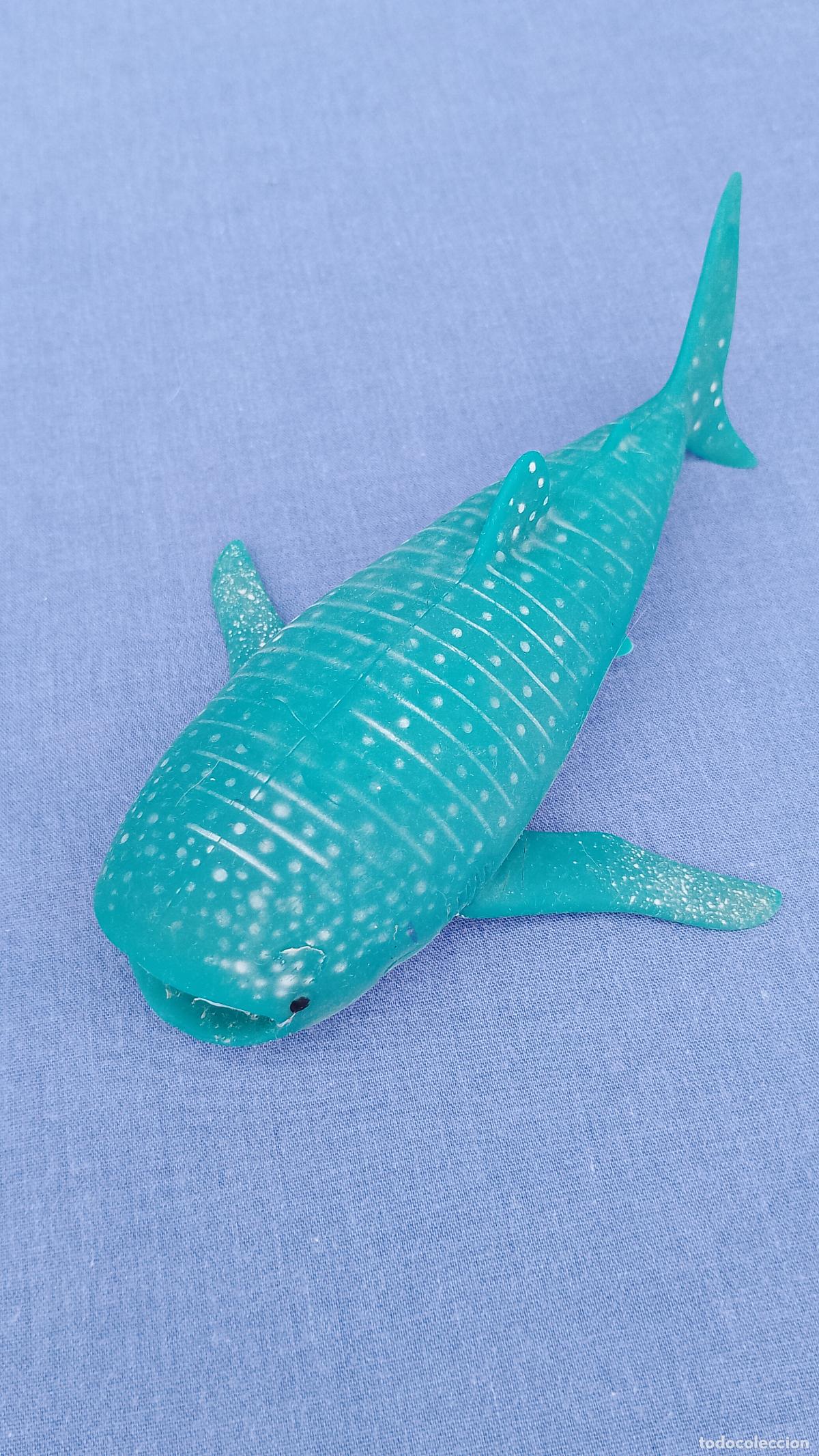 Figuras de goma y PVC: Figura tibur&oacute;n ballena de silicona rellena