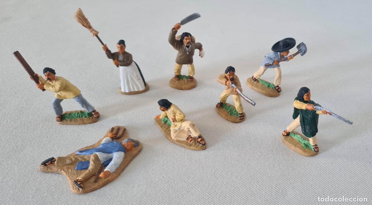 Rubber and PVC Figures: 1/32 WESTON TOY CO SOUTH OF THE BORDER MEXICAN PEASANTS PINTADOS