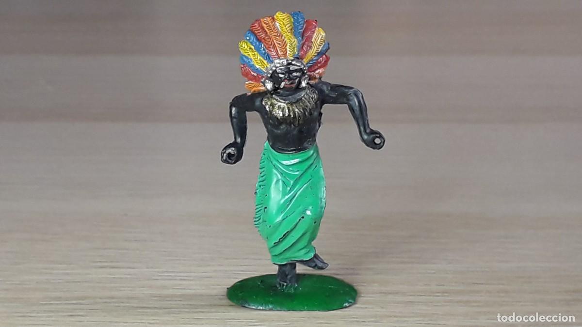 Gummi- und PVC-Figuren: Guerrero negro Kakuana Safari &Aacute;frica, fabricado en goma, Pech PH Spain, original a&ntilde;os 50-60.