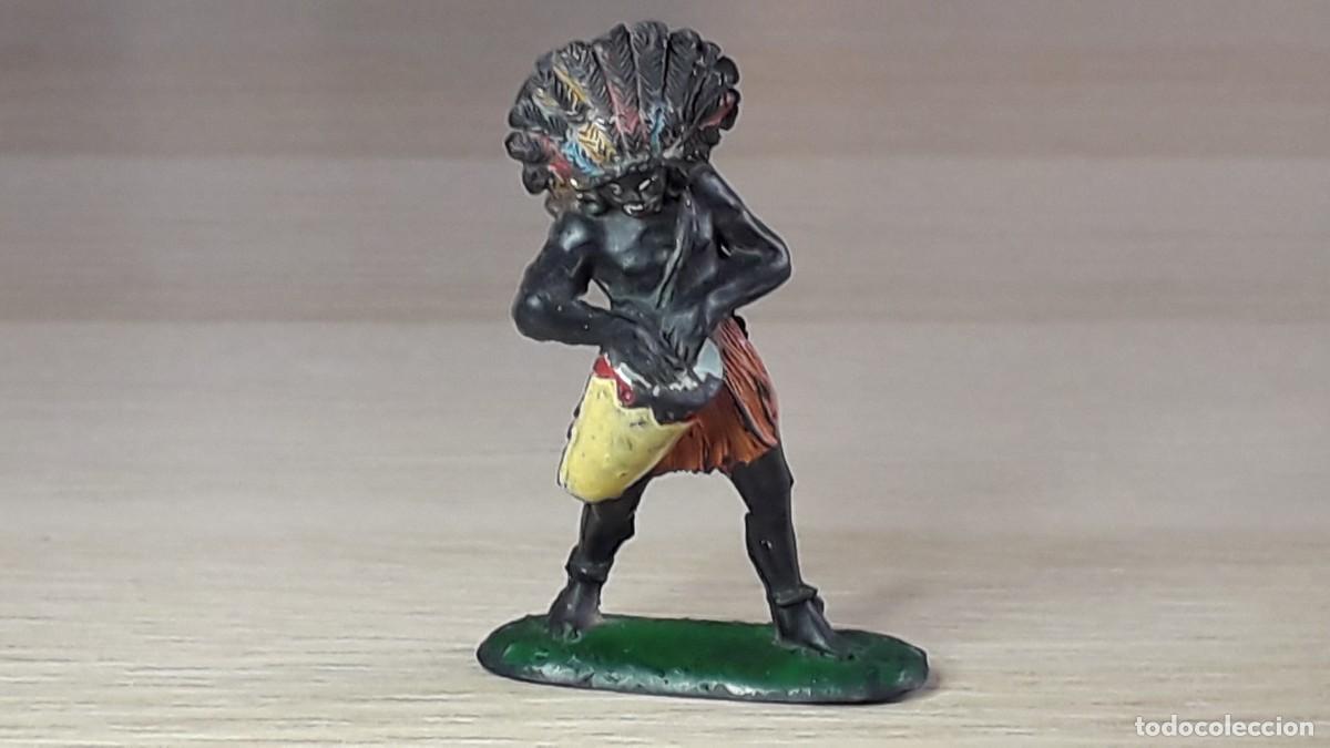 Figuras de goma y PVC: Guerrero negro Kakuana Safari &Aacute;frica, fabricado en goma, Pech PH Spain, original a&ntilde;os 50-60.