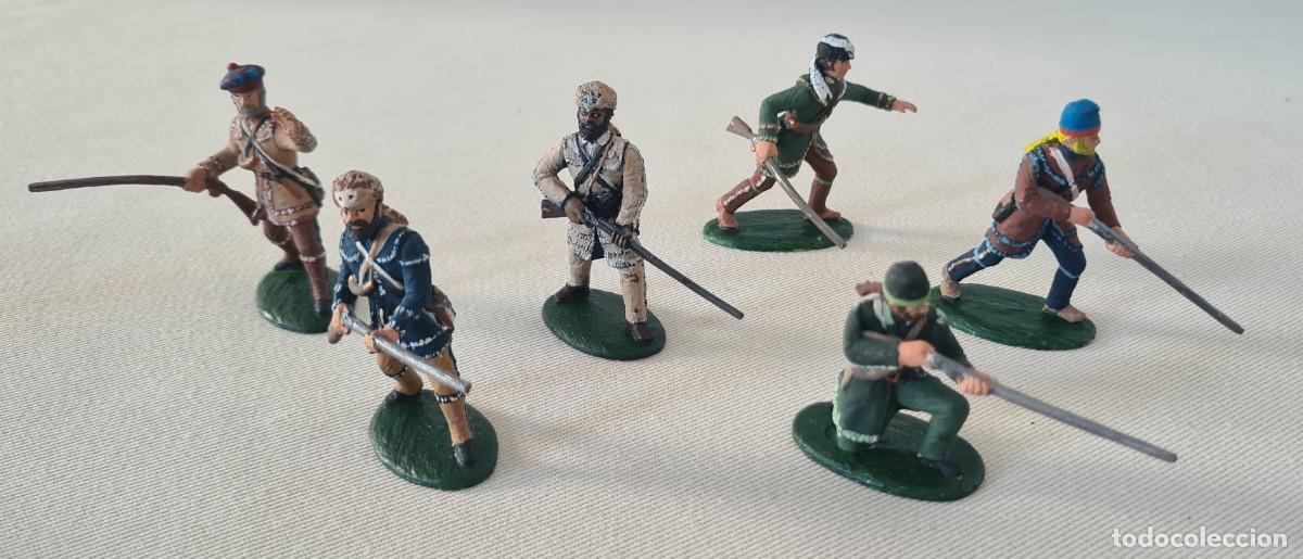 Rubber and PVC Figures: 1/32 EXPEDITIONARY FORCE 54mm WAR OF 1812 AMERICAN FRONTIERSMEN HUNTING SHIRTS PINTADOS Y BARNIZADOS