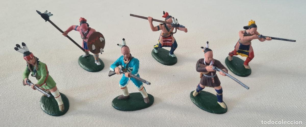 Rubber and PVC Figures: 1/32 EXPEDITIONARY FORCE 54mm WAR OF 1812 AMERICAN WOODLAND INDIANS (TECUMSEH) PINTADOS Y BARNIZADOS