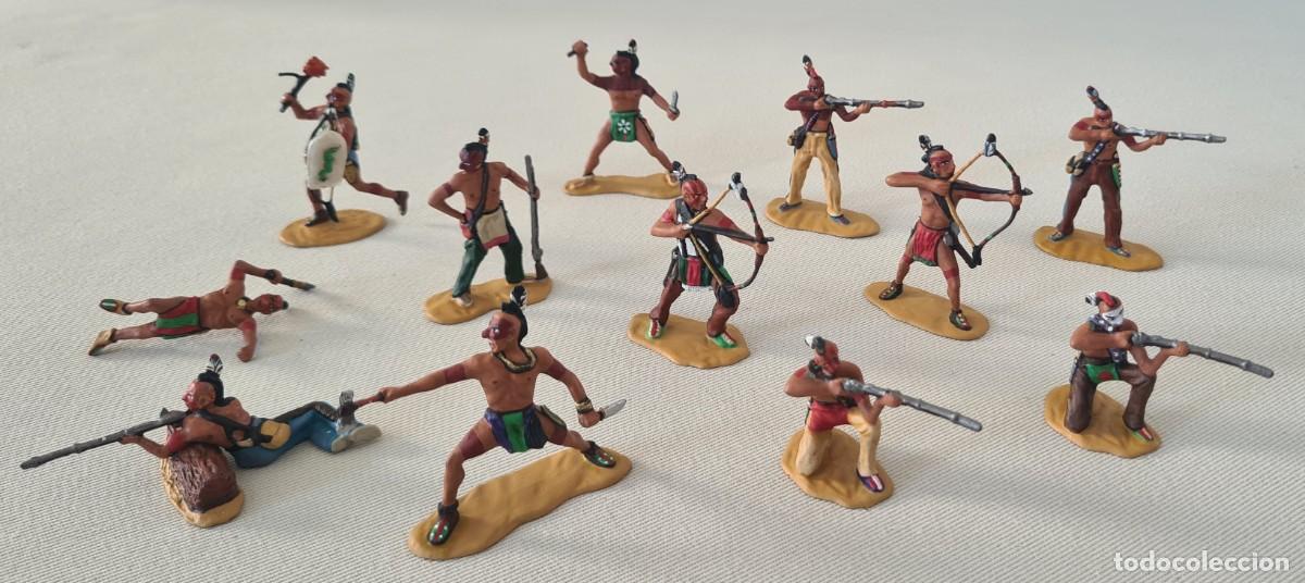 Rubber and PVC Figures: 1/32 CLASSIC TOY SOLDIERS AWI LOT OF 12 MOHAWKS PINTADOS BUENA CALIDAD