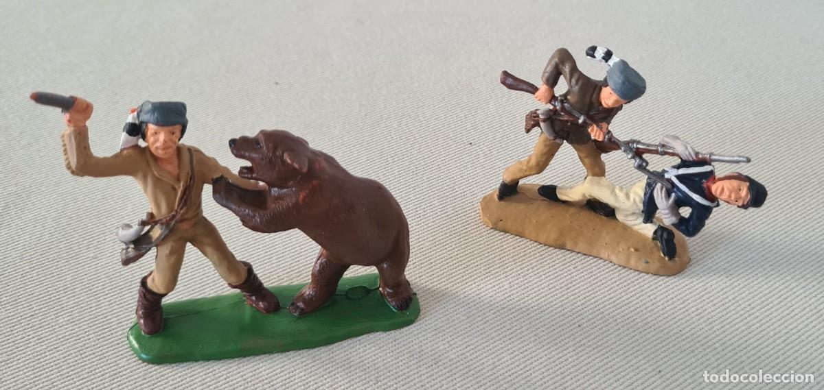 Figuras de Borracha e PVC: 1/32 ATLANTIC TOY SOLDIERS FAR WEST STORY 2 SCENES DAVY CROCKETT PINTADAS
