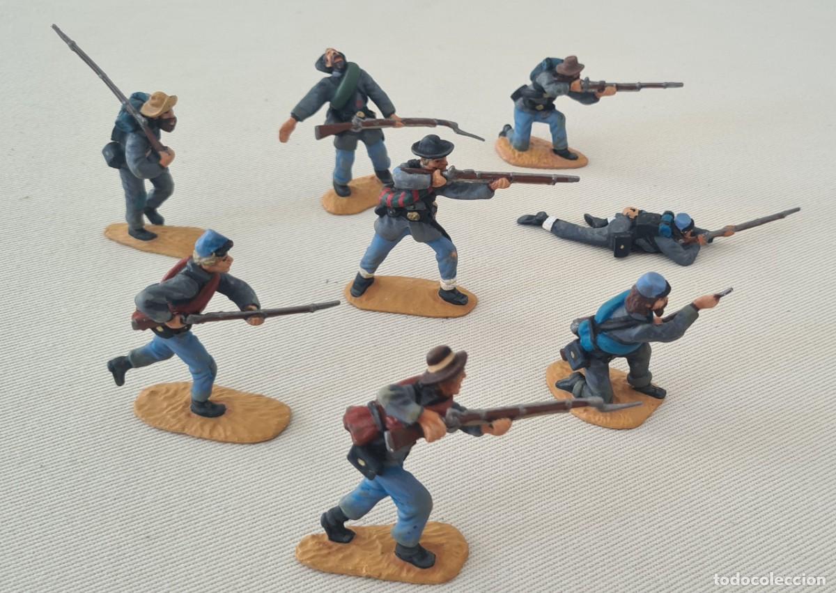 Figuras de Borracha e PVC: 1/32 CLASSIC TOY SOLDIER ref. CTS173A CONFEDERATE INFANTRY EN PLASTICO BIEN PINTADOS