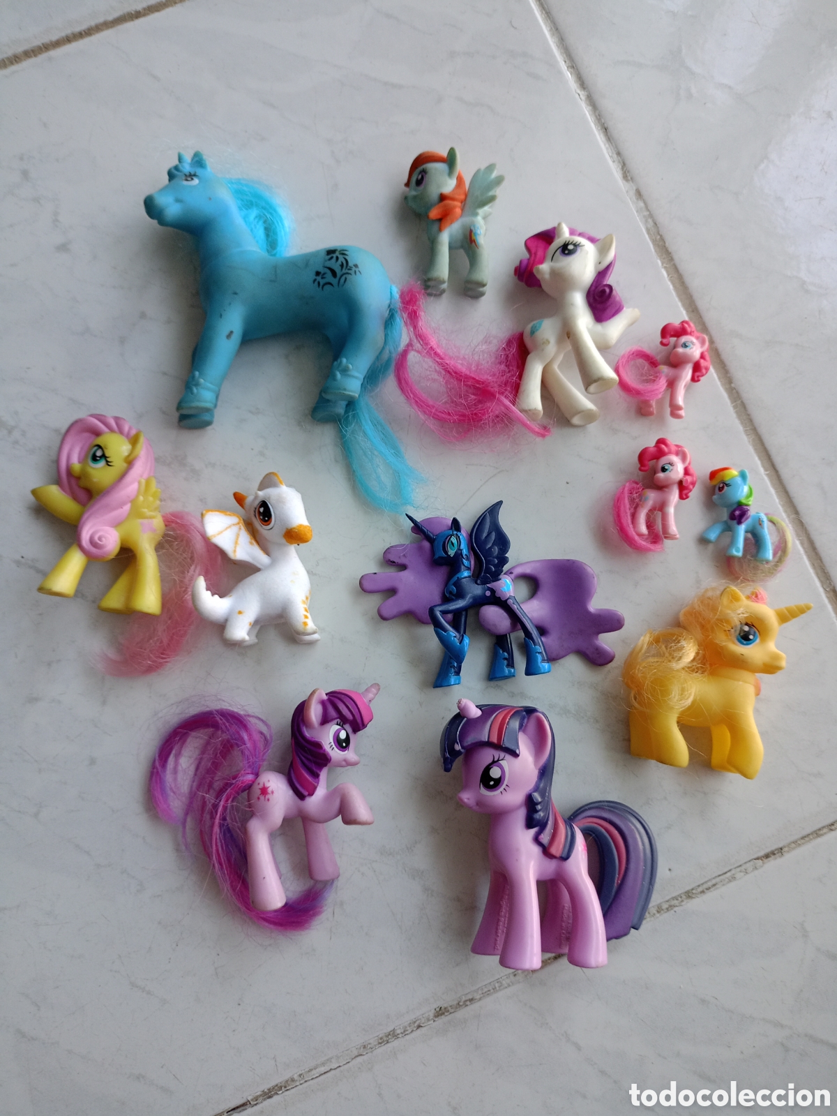 Figuras de Borracha e PVC: Gran lote Mu&ntilde;ecos figuras juguetes My Little Pony. Y unicornios mi peque&ntilde;o pony